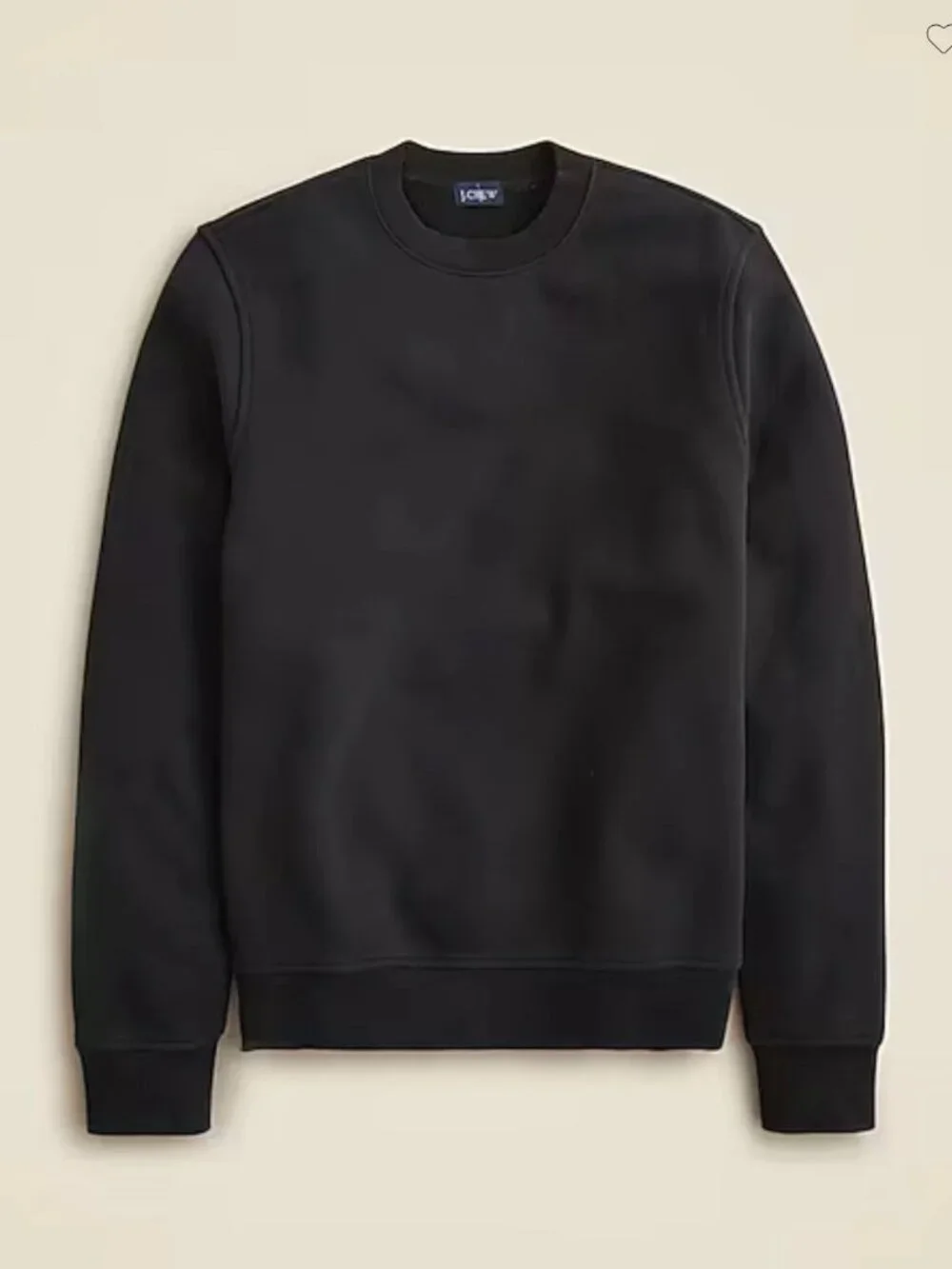 J. Crew Men's‎ 11 oz Summit Crewneck Sweatshirt Black Large NEW